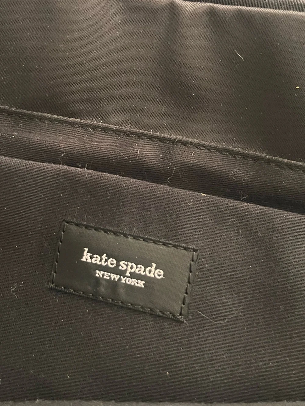kate spade Black Nylon Messenger Bag